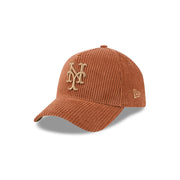New Era 9Forty A-Frame MLB Enhanced Cord New York Mets Dark Wheat