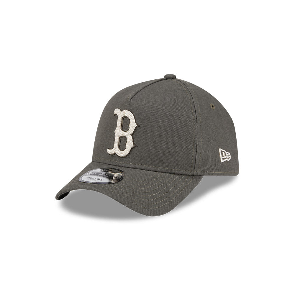 New Era 9Forty A-Frame MLB Moss Canvas Chainstitch Boston Red Sox