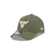New Era 9Forty A-Frame NBA Earth Tonal Chainstitch Chicago Bulls Olive