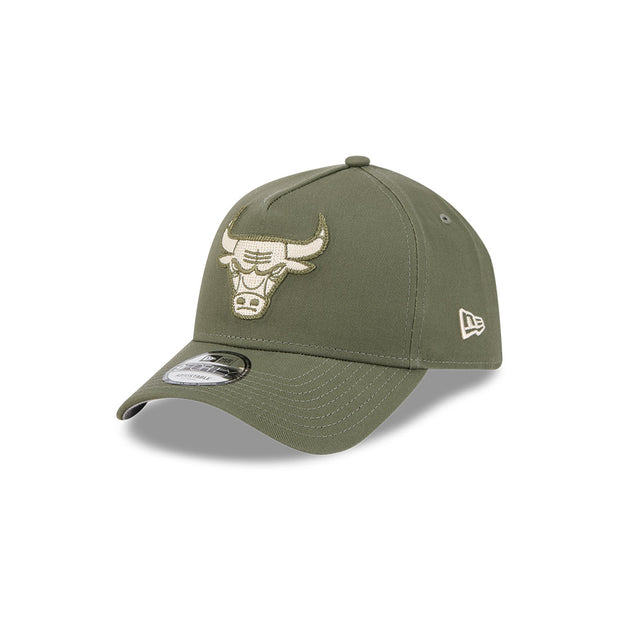 New Era 9Forty A-Frame NBA Earth Tonal Chainstitch Chicago Bulls Olive