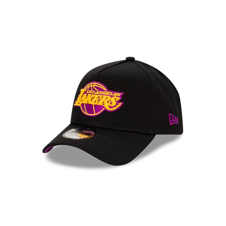 New Era 9Forty A-Frame NBA Passionfruit Los Angeles Lakers Black