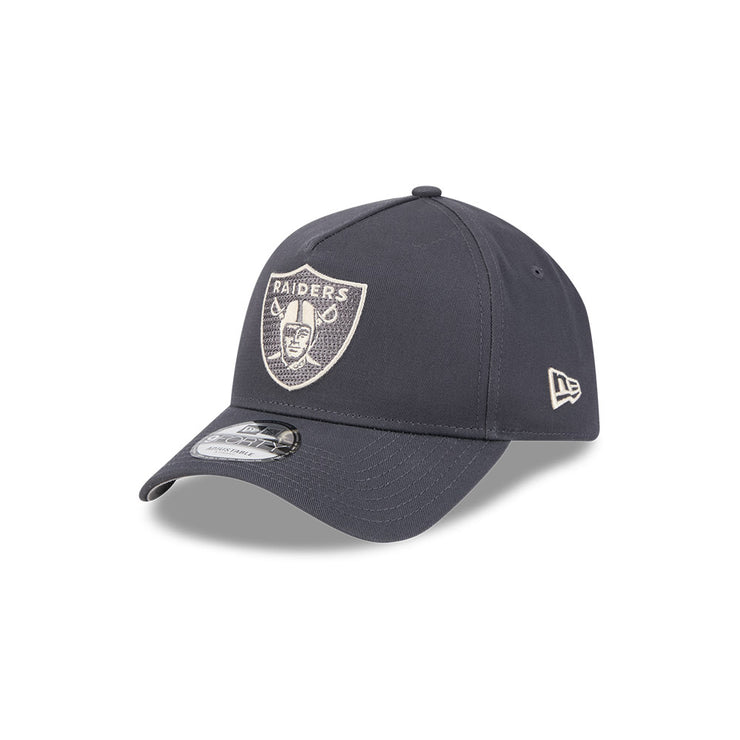 New Era 9Forty A-Frame NFL Earth Tonal Chainstitch Las Vegas Raiders Graphite