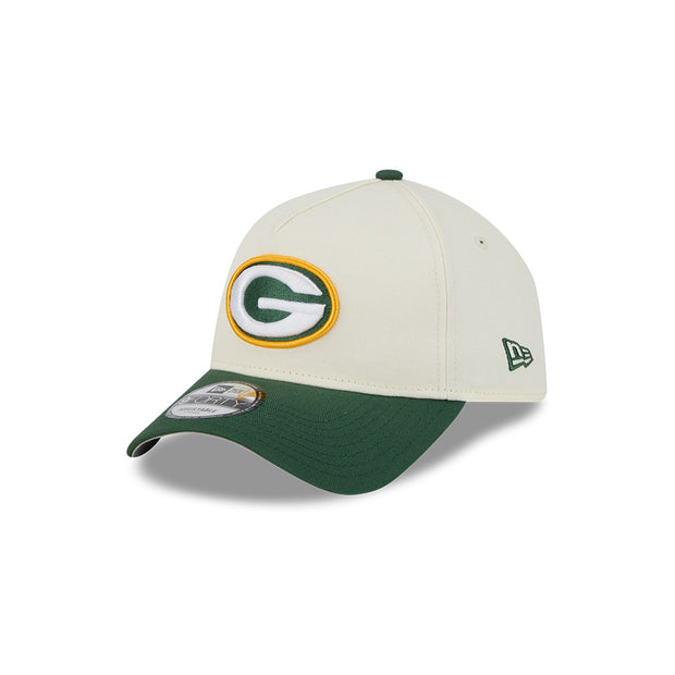 New Era 9Forty A-Frame NFL Superbowl 2Tone Green Bay Packers Chrome White