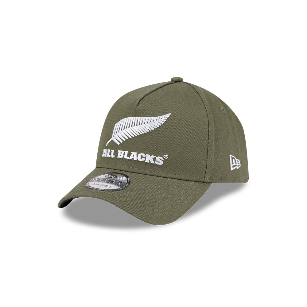 New Era 9Forty A-Frame Rugby Union All Blacks Olive/White/Black