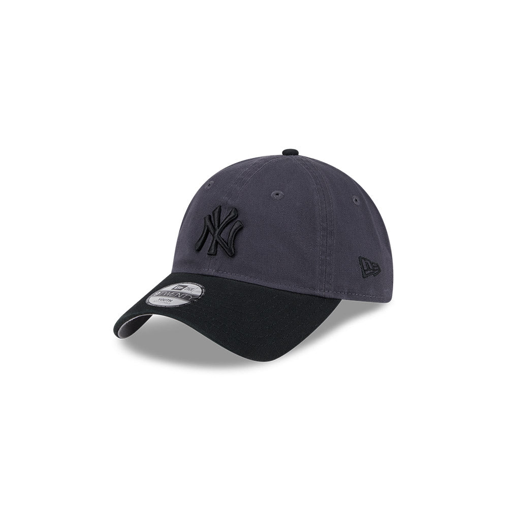 New Era Youth 9Forty MLB 2 Shade Wash New York Yankees Graphite