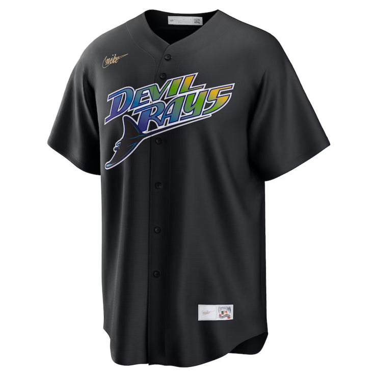 Nike MLB Official Cooperstown Jersey Tampa Bay Rays Black