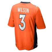 Nike NFL Game Jersey Denver Broncos Russell Wilson 3 Orange