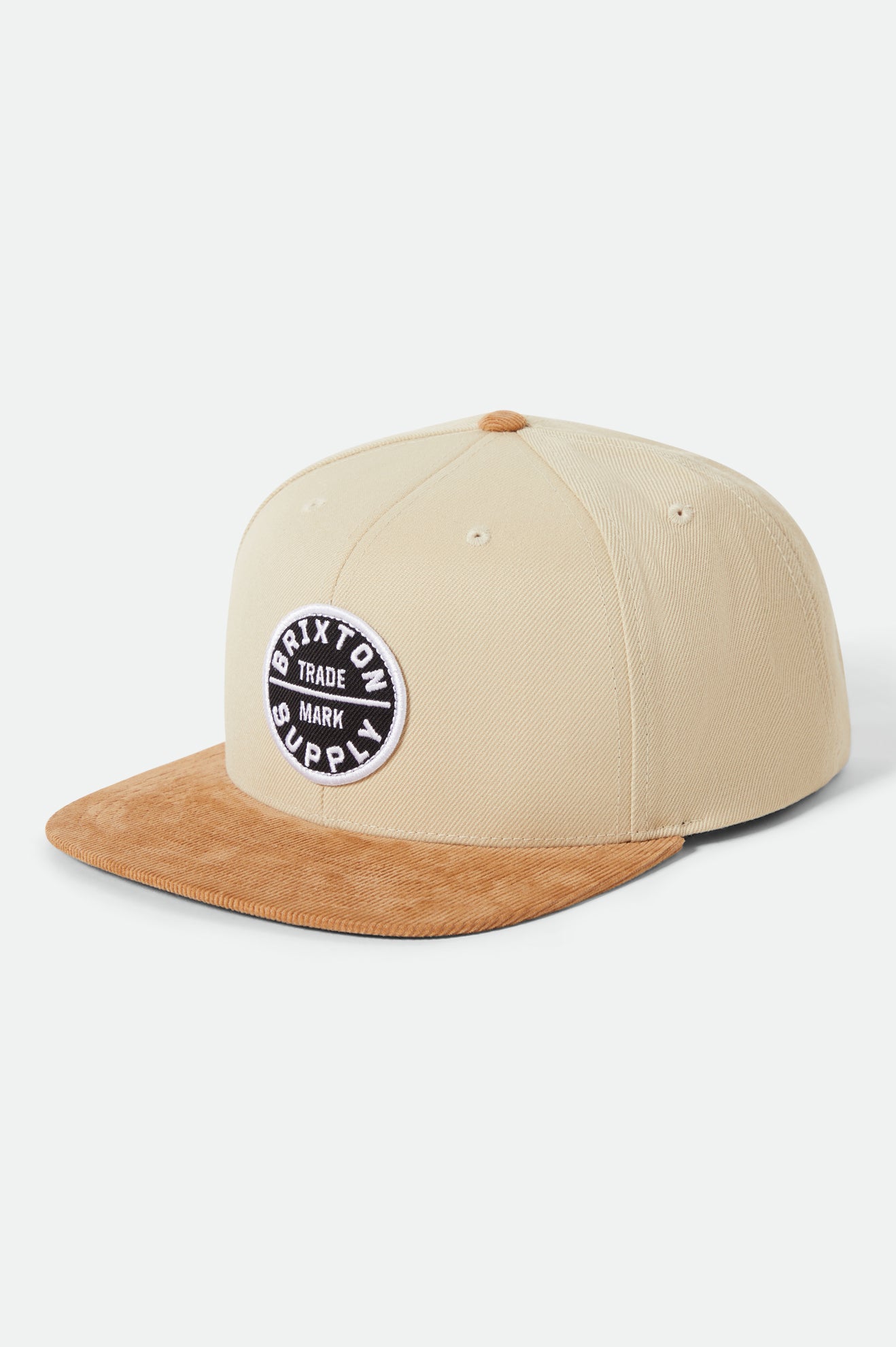 Brixton Oath III Snapback Sand/Light Brown Cord