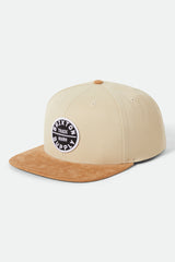 Brixton Oath III Snapback Sand/Light Brown Cord