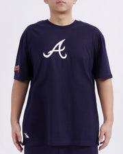 Pro Standard MLB City Signature Drop Shoulder Tee Atlanta Braves Midnight Navy