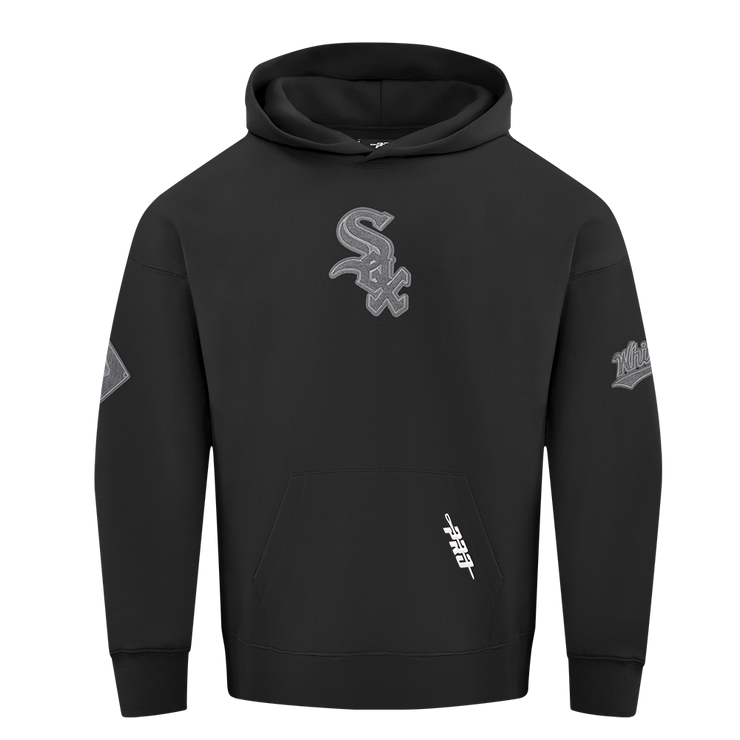 Pro Standard MLB Reverse French Terry Drop Shoulder Hoodie Chicago White Sox Black