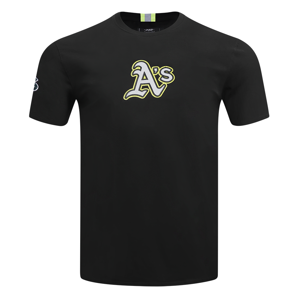 Pro Standard MLB Under The Lights Hi-Vis Tee Oakland Athletics Black