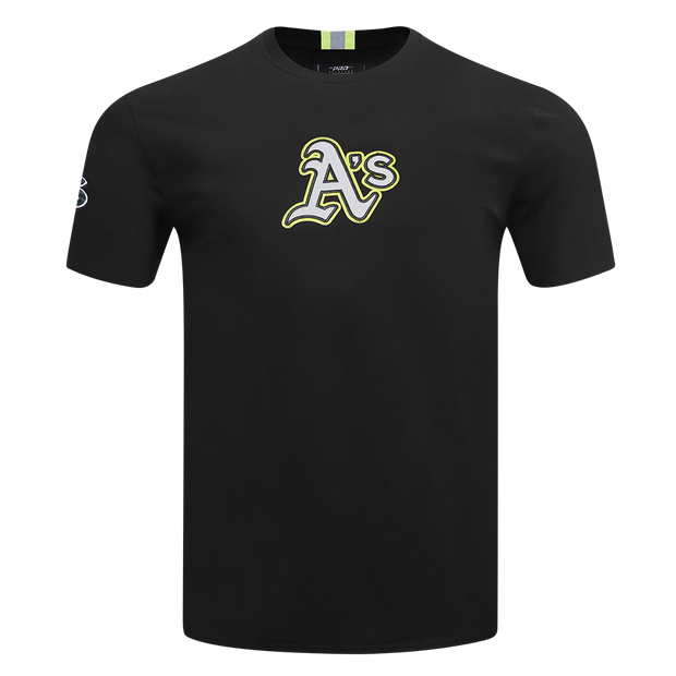 Pro Standard MLB Under The Lights Hi-Vis Tee Oakland Athletics Black