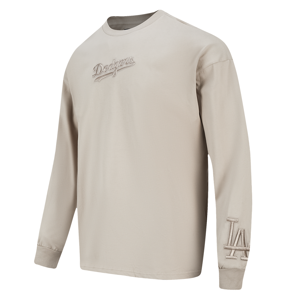Pro Standard MLB Wingspan Drop Shoulder Longsleeve Tee Los Angeles Dodgers Taupe
