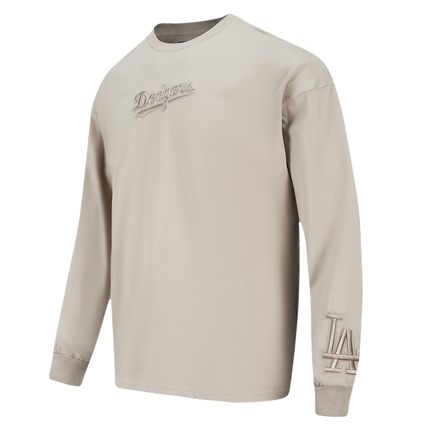 Pro Standard MLB Wingspan Drop Shoulder Longsleeve Tee Los Angeles Dodgers Taupe