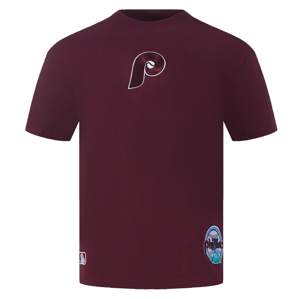 Pro Standard MLB Wingspan Drop Shoulder Tee Philadelphia Phillies Wine