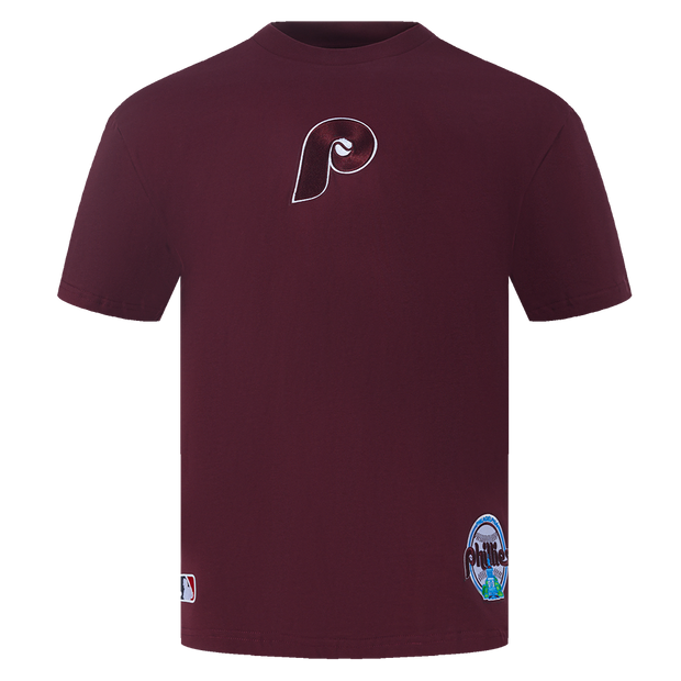 Pro Standard MLB Wingspan Drop Shoulder Tee Philadelphia Phillies Wine
