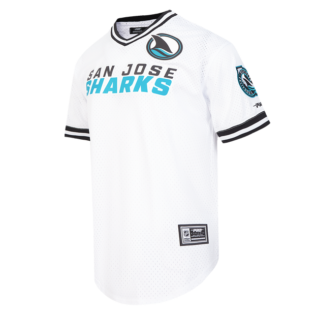 Pro Standard NHL Classic Mesh Tee San Jose Sharks White/Black/White