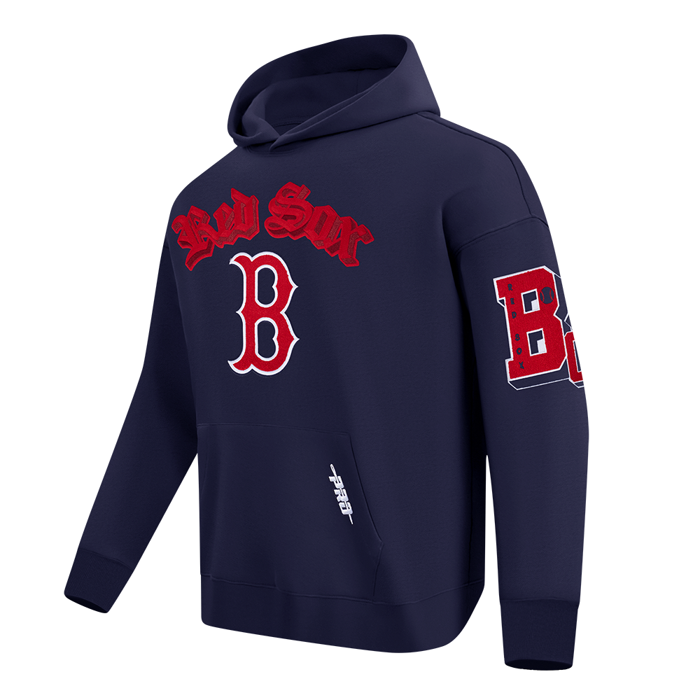 Pro Standard MLB Best Of Drop Shoulder Hoodie Boston Red Sox Midnight Navy