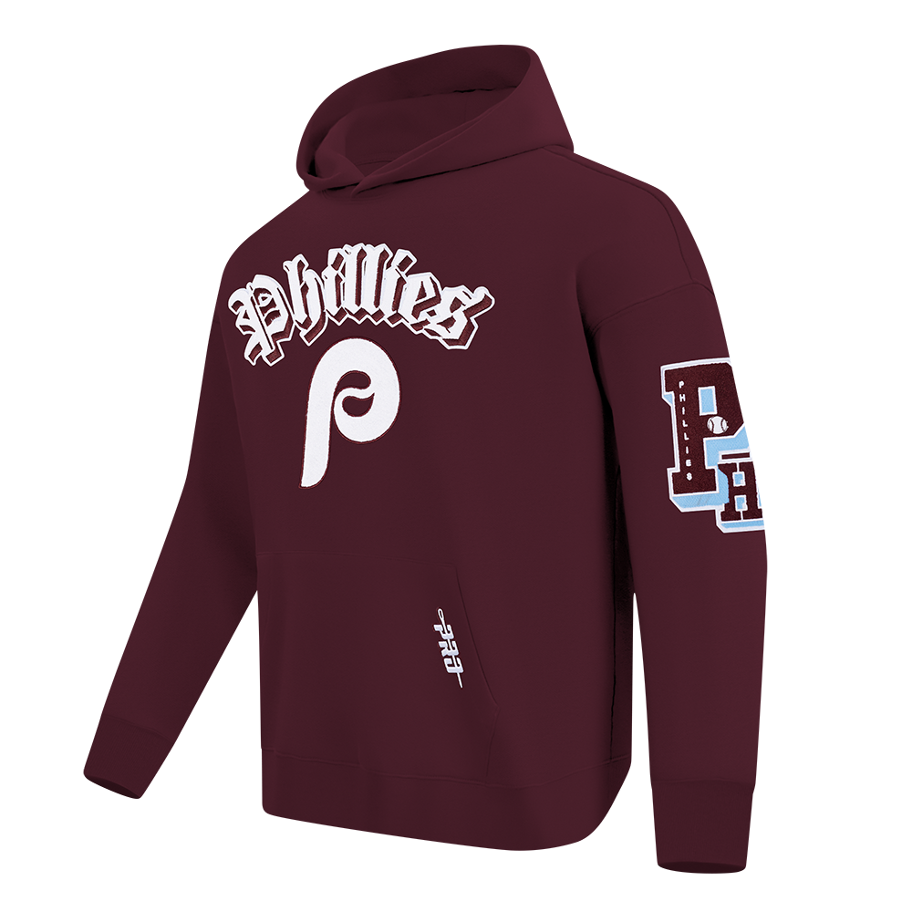 Pro Standard MLB Best Of Drop Shoulder Hoodie Philadelphia Phillies Wine