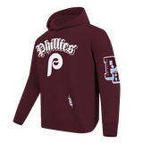 Pro Standard MLB Best Of Drop Shoulder Hoodie Philadelphia Phillies Wine