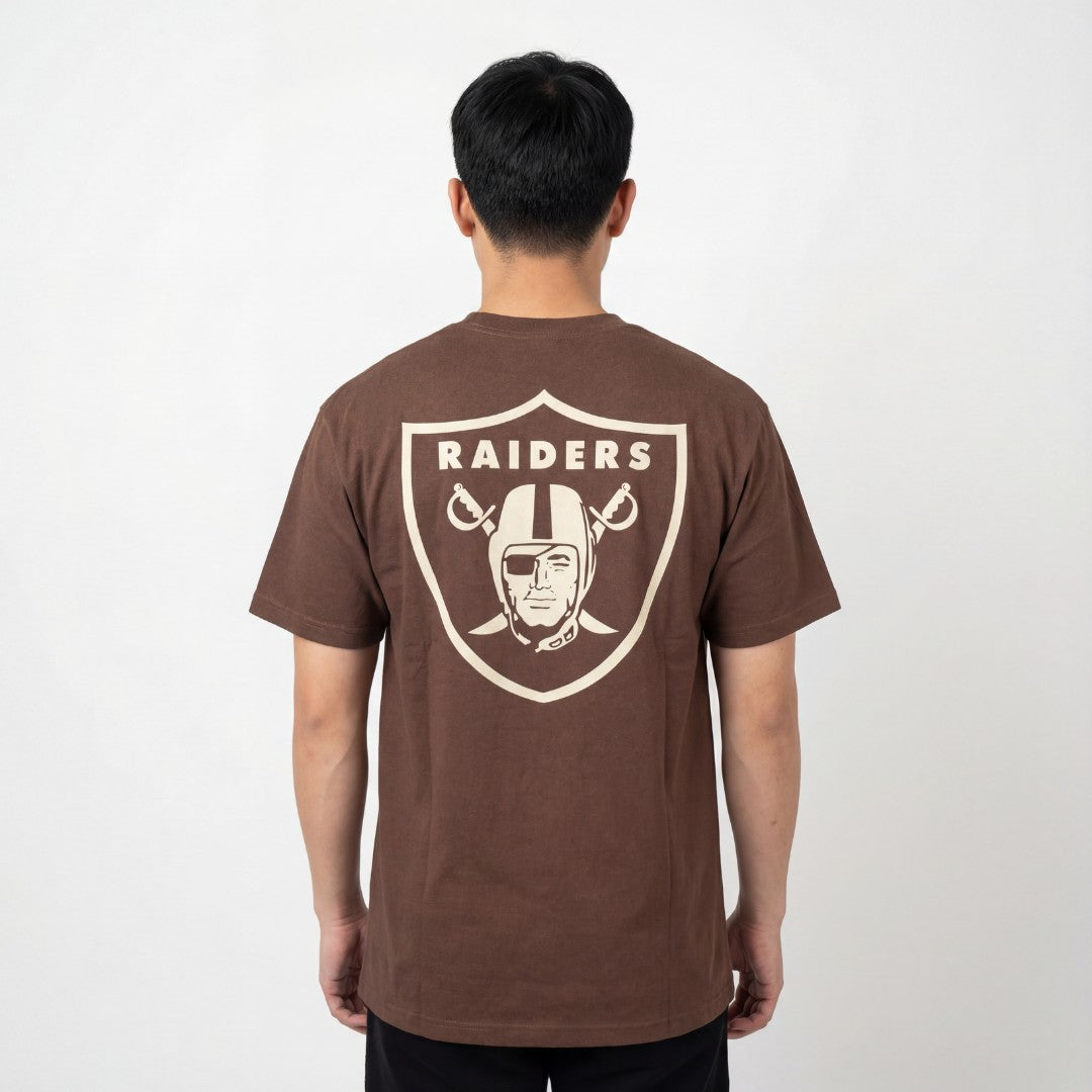 Majestic NFL Everteam Logo Tee Las Vegas Raiders Chocolate Brown