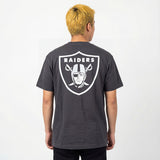 Majestic NFL Everteam Logo Tee Las Vegas Raiders Washed Black