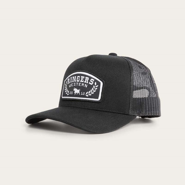 Ringers Western Wheatbelt Wool Trucker Cap Black