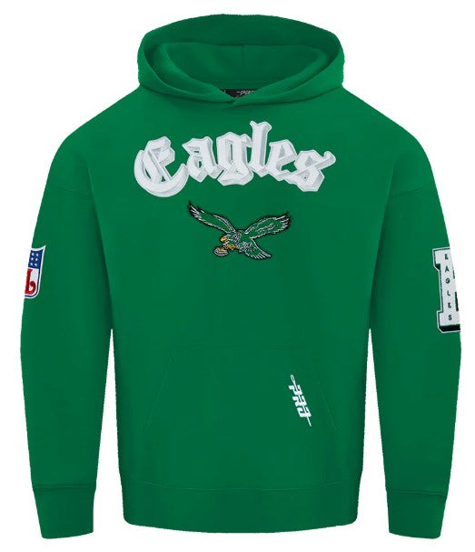 Pro Standard NFL Best Of Drop Shoulder Hoodie Philadelphia Eagles Kelly Green