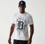 New Era MLB Paisley Oversized Tee Detroit Tigers White