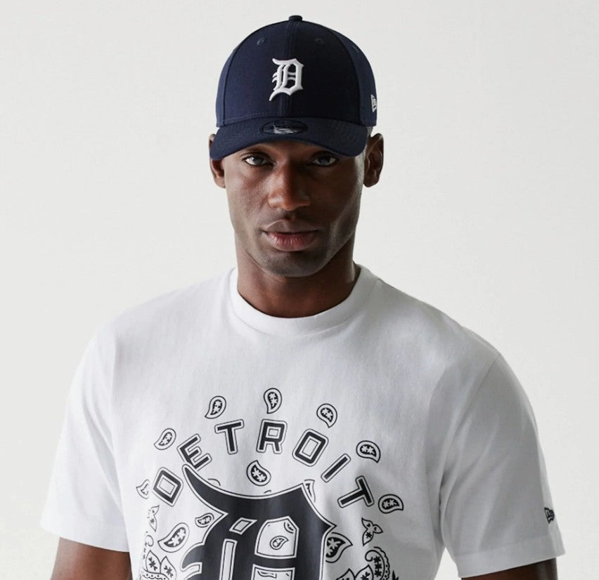 New Era MLB Paisley Oversized Tee Detroit Tigers White