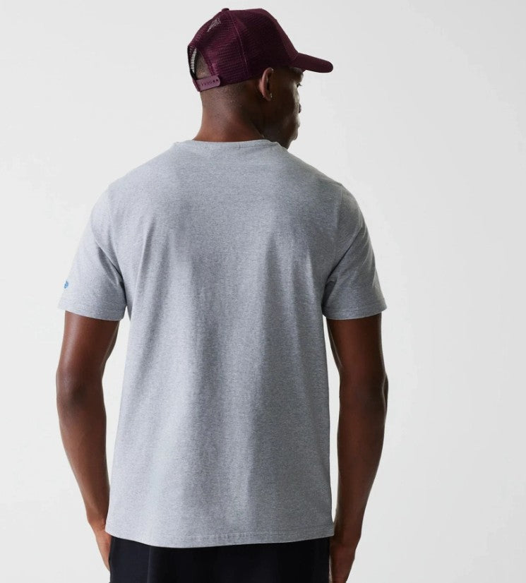 New Era MLB Wordmark Tee Los Angeles Dodgers Heather Grey