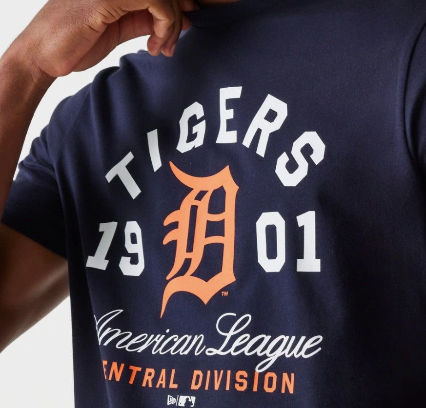 New Era MLB Wordmark Tee Detroit Tigers Navy