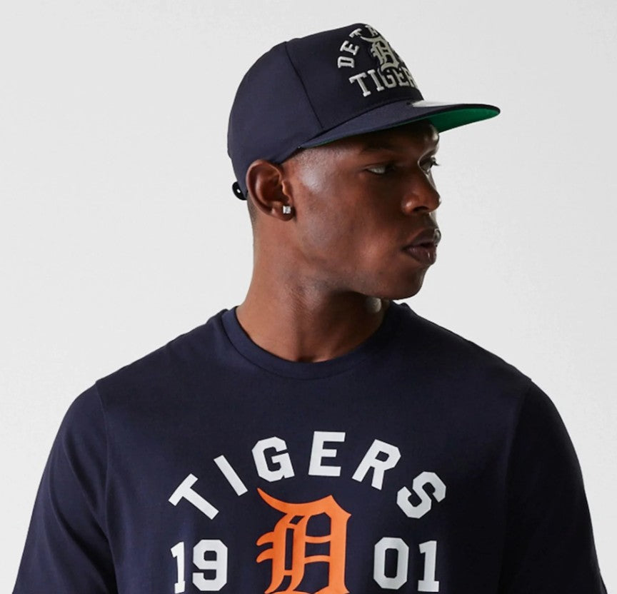 New Era MLB Wordmark Tee Detroit Tigers Navy