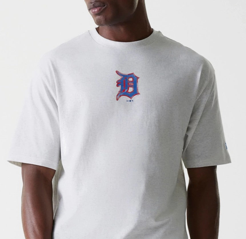 New Era MLB World Series Tee Detroit Tigers Ecru Heather