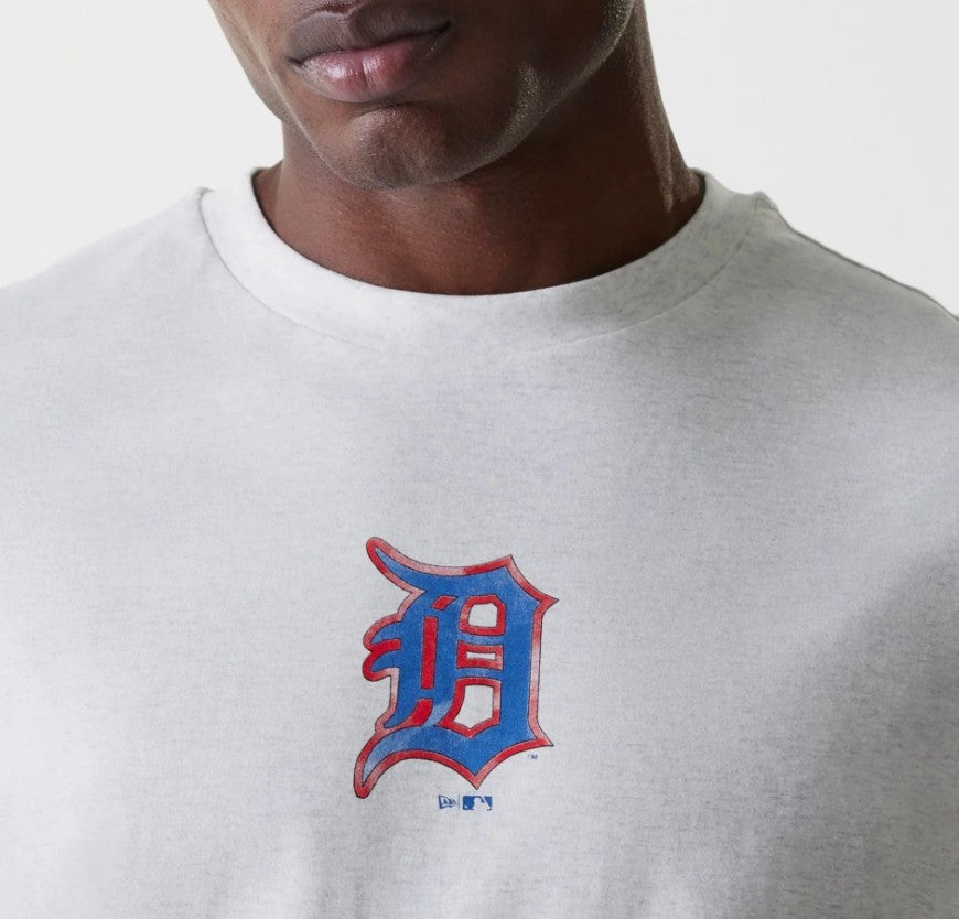 New Era MLB World Series Tee Detroit Tigers Ecru Heather