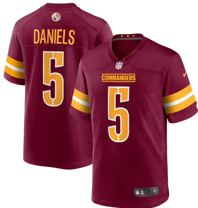 Nike NFL Game Jersey Washington Commanders Jayden Daniels #5 Team Red