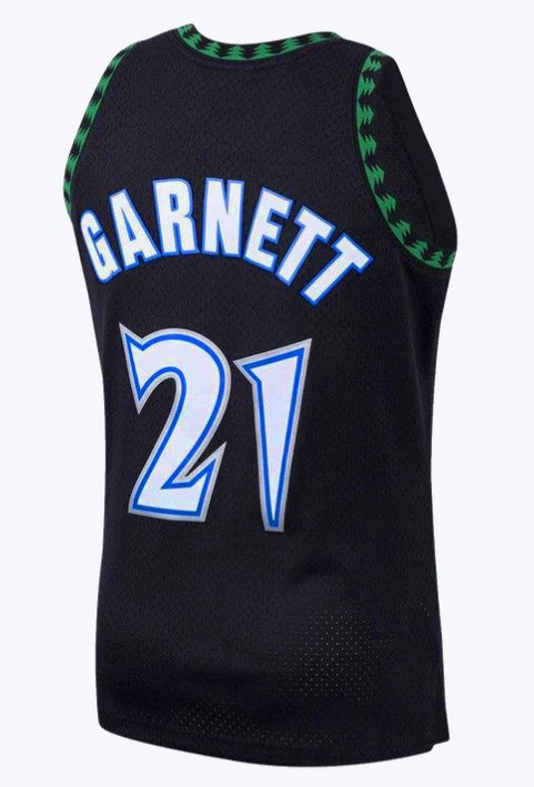 Mitchell & Ness NBA Swingman Jersey Minnesota Timberwolves Kevin Garnett #21 97-98 Black