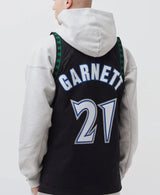 Mitchell & Ness NBA Swingman Jersey Minnesota Timberwolves Kevin Garnett #21 97-98 Black