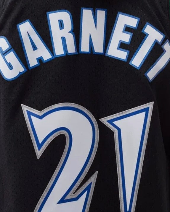 Mitchell & Ness NBA Swingman Jersey Minnesota Timberwolves Kevin Garnett #21 97-98 Black