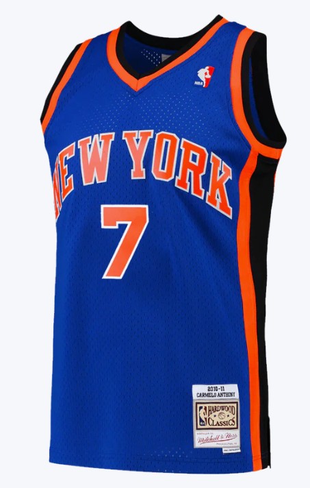 Mitchell & Ness NBA Swingman Jersey New York Knicks Carmelo Anthony #7 10-11 Royal