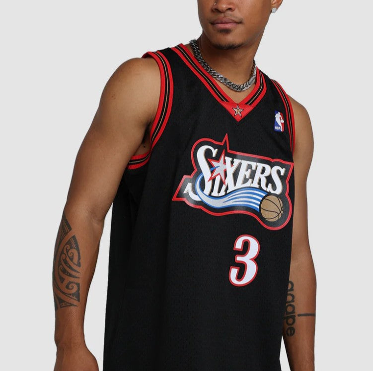 Mitchell & Ness NBA Swingman Jersey Philadelphia 76ers Allen Iverson #3 97-98 Black