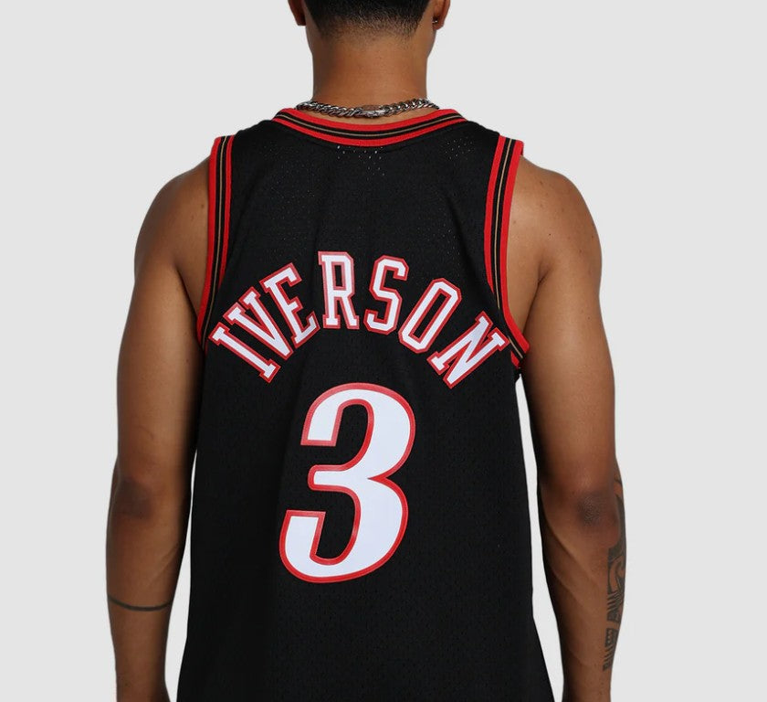 Mitchell & Ness NBA Swingman Jersey Philadelphia 76ers Allen Iverson #3 97-98 Black