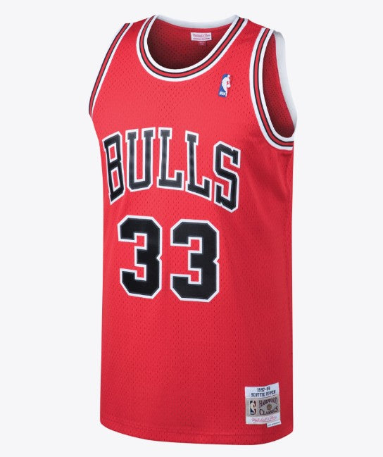 Mitchell & Ness NBA Swingman Jersey Chicago Bulls Scottie Pippen #33 97-98 Red