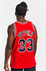 Mitchell & Ness NBA Swingman Jersey Chicago Bulls Scottie Pippen #33 97-98 Red