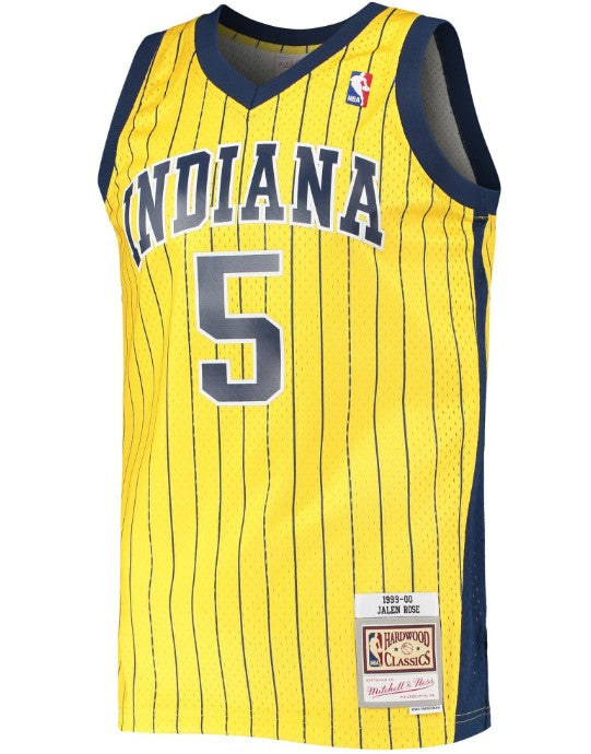 Mitchell & Ness NBA Swingman Jersey Indiana Pacers Jalen Rose #5 99-00 Yellow