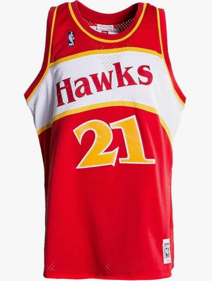 Mitchell & Ness NBA Swingman Jersey Atlanta Hawks Dominque Wilkins #21 Red