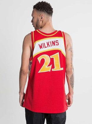 Mitchell & Ness NBA Swingman Jersey Atlanta Hawks Dominque Wilkins #21 Red