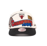 Mitchell & Ness NBA Pro Crown 1996 NBA Champions Chicago Bulls Cream/Black