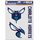NBA Team Decal 3 Pack Charlotte Hornets